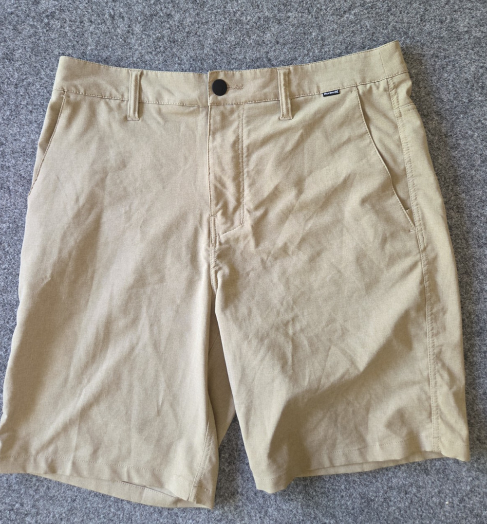 Hurley Men's Phantom Walk Hybrid Shorts Size 32 Beige CK4535